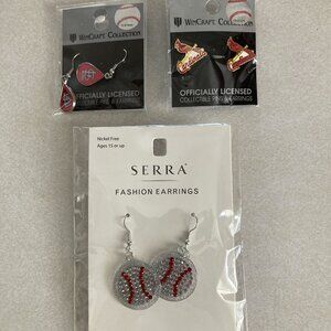 St Louis Cardinals Earrings **NWT**